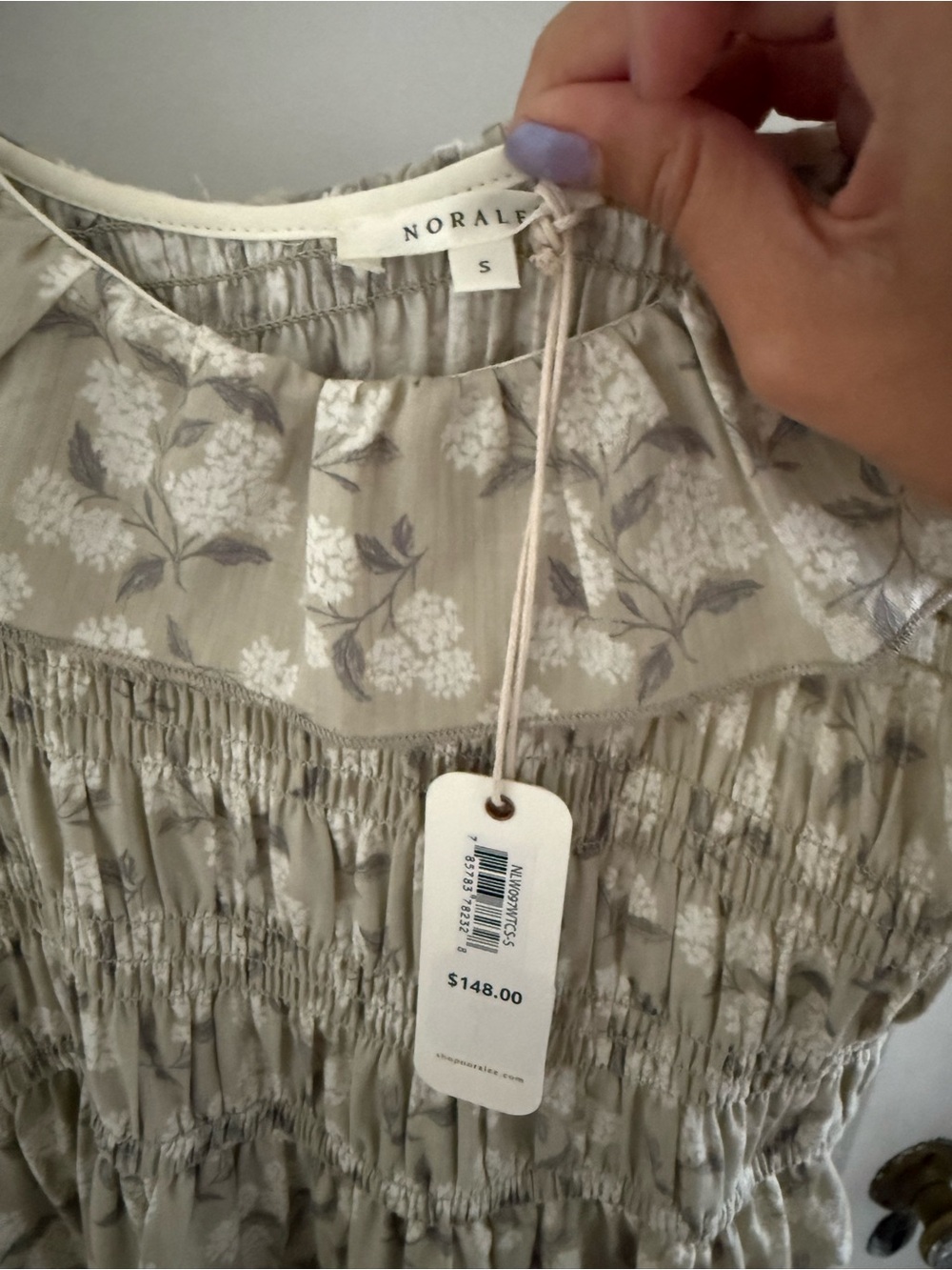 Stella Dress || Sage Hydrangea - Picture 3 of 7